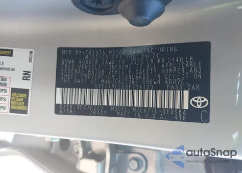 2024 Toyota Corolla Se from USA, damaged, VIN 5YFS4MCE6RP214120